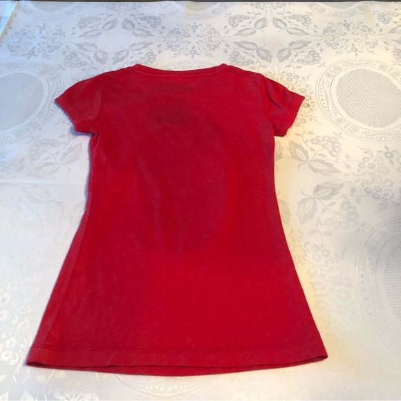 Disney Minnie Mouse Girls Size XS Red T-Shirt Short Sleeves Elastic Tee - Picture 8 of 12